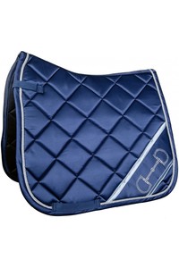 2022 HKM Monaco Bit Style Saddle Cloth 13194 - Deep Blue